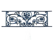 Balcony rail - Black - Window rack - Cast iron Rest