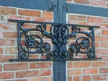 Balcony rail - Black - Window rack - Cast iron Rest