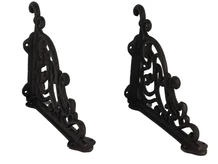 Set of 2 shelf bracket, from cast iron