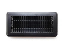Adjustable Air Grill - Rectangle - Black - Metal