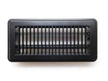Adjustable Air Grill - Rectangle - Black - Metal
