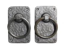 Set of Rustic Rings as Door Closer/Gate Closer - Iron