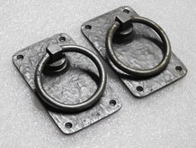 Set of Rustic Rings as Door Closer/Gate Closer - Iron