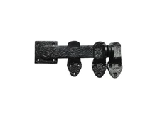 Gate bolt - antique iron, black powder coating