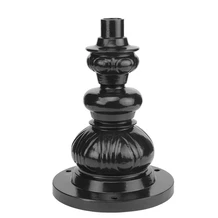 Sokkelpaal - Zwart - 31 cm - Alu