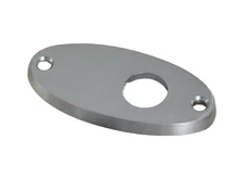 Rosette - matt nickel - oval - for door handle or door knob