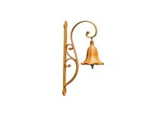 Doorbell - cast iron in rust colour - retro design
