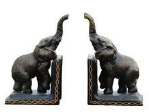 Bookends Elephant - cast iron - set of two