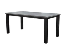 Exclusive garden table - granite with steel frame