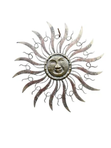 Sun Wall Ornament - Diameter 50 cm - Metal