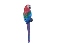 Red Parrot XL - Cast iron - Colourful Wall Decoration