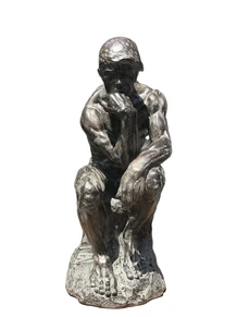 Beautiful statue of the thinker ''THE THINKER'', polystone statue