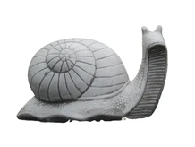 Stone snail - 30 cm - White with Grey