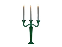 Candlestick - Green - 35 cm - Glass