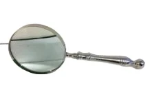 Vergrootglas, loep, alu handvat, mooi groot!!