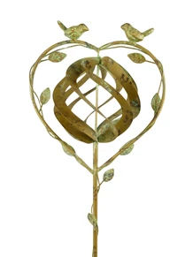 Garden Stake Spinner with Birds - 150 cm - Metal