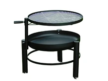 Fire bowl with BBQ Grid - Black
