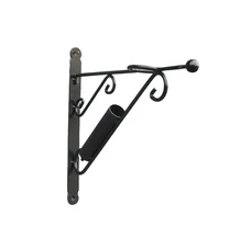 2-in-1 Vlaggenstokhouder - zwart