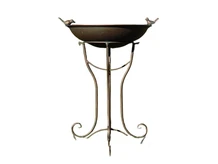 Elegant Standing Bird Bath - 78 cm - Iron
