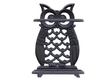 Umbrella stand Owl - Brown - Cast iron