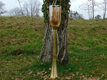 Standing Candlestick - 110 cm - Glass and Metal