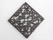 Grill rack - Pan holder - 17 x 17 cm - Cast iron