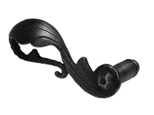 Door handle Vienna - Left - Cast iron Galvanised