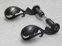 Door handle Vienna - Left + Right - Cast iron Galvanised