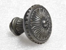 Fixed Door Knob Milano - Cast Iron Galvanised