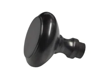 Solid Door Knob - Dark Patinated Brass
