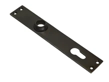 Long Door Plate - PC 92 - Dark Patinated Brass