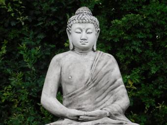 Buddha Statue XXL - 155 cm High | Solid Stone Garden Statue