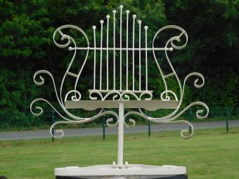 Book stand Old White - 56 cm - Metal