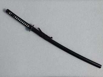 Dekoratives Katana mit Scheide – 106 cm – Schwarz