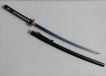 Dekoratives Katana mit Scheide – 106 cm – Schwarz