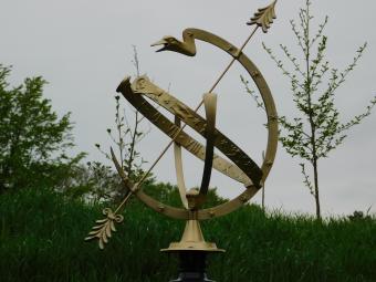 One-off: Demo Model Sundial - 95 cm - Brass with Alu