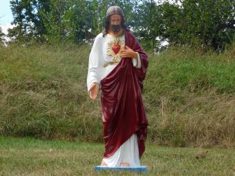 Sacred Heart Statue of Jesus XL - 113 cm - Polystone