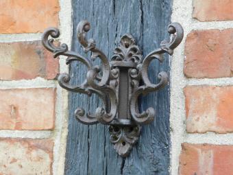 Kleiderständer mit beweglichen Haken - Gusseisen - Braun