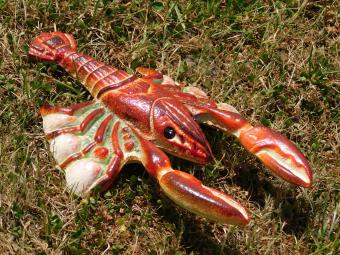 Hummer in Farbe - 26 cm - Gusseisen