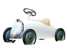 Vintage Auto - Wit - 85 x 45 cm - Metaal