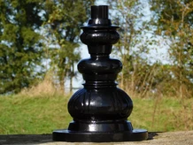 Sokkelpaal - Zwart - 31 cm - Alu