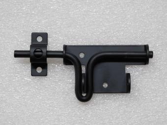 Slide lock with padlock hole - Black - Metal
