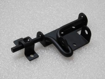 Slide lock with padlock hole - Black - Metal
