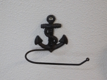Toilet roll holder Anchor, iron dark brown