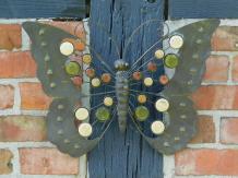 Schmetterling aus Metall - Wanddekoration