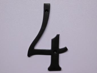 House number 4 - Extra Large - Black