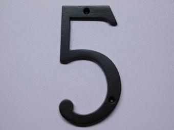 House number 5 - Extra Large - Black