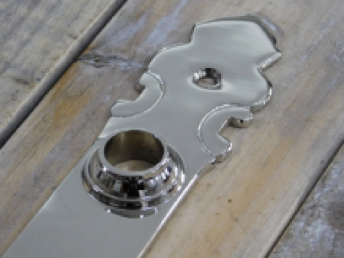 1 Langes Türschild Cotten Nickel für Zimmertüren BB 72