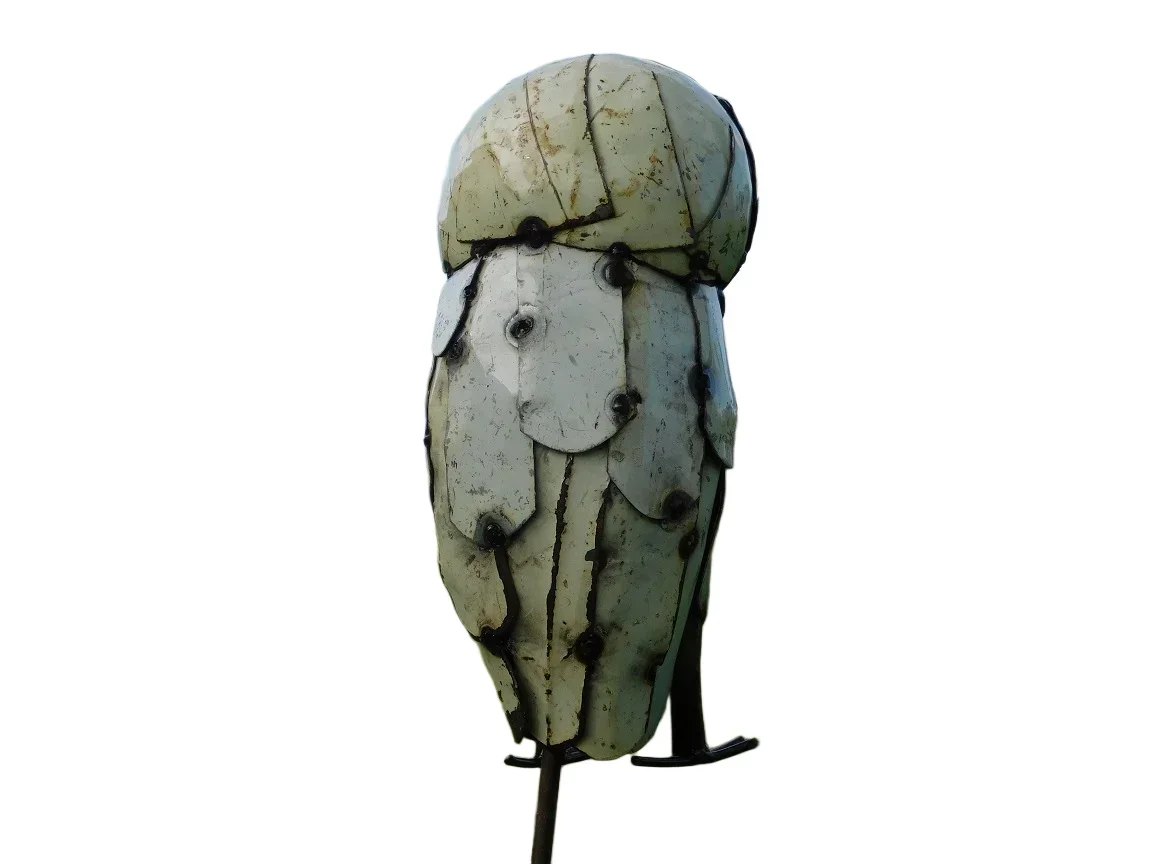 Handmade Owl as Garden Stick - 83 cm - Metal