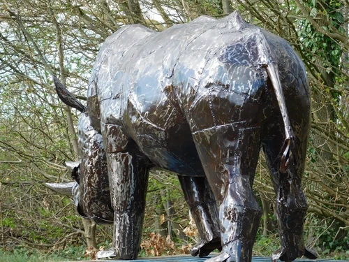 Rhinoceros ‘’Suma‘’ XXL - 120 x 250 cm - Handmade and Unique